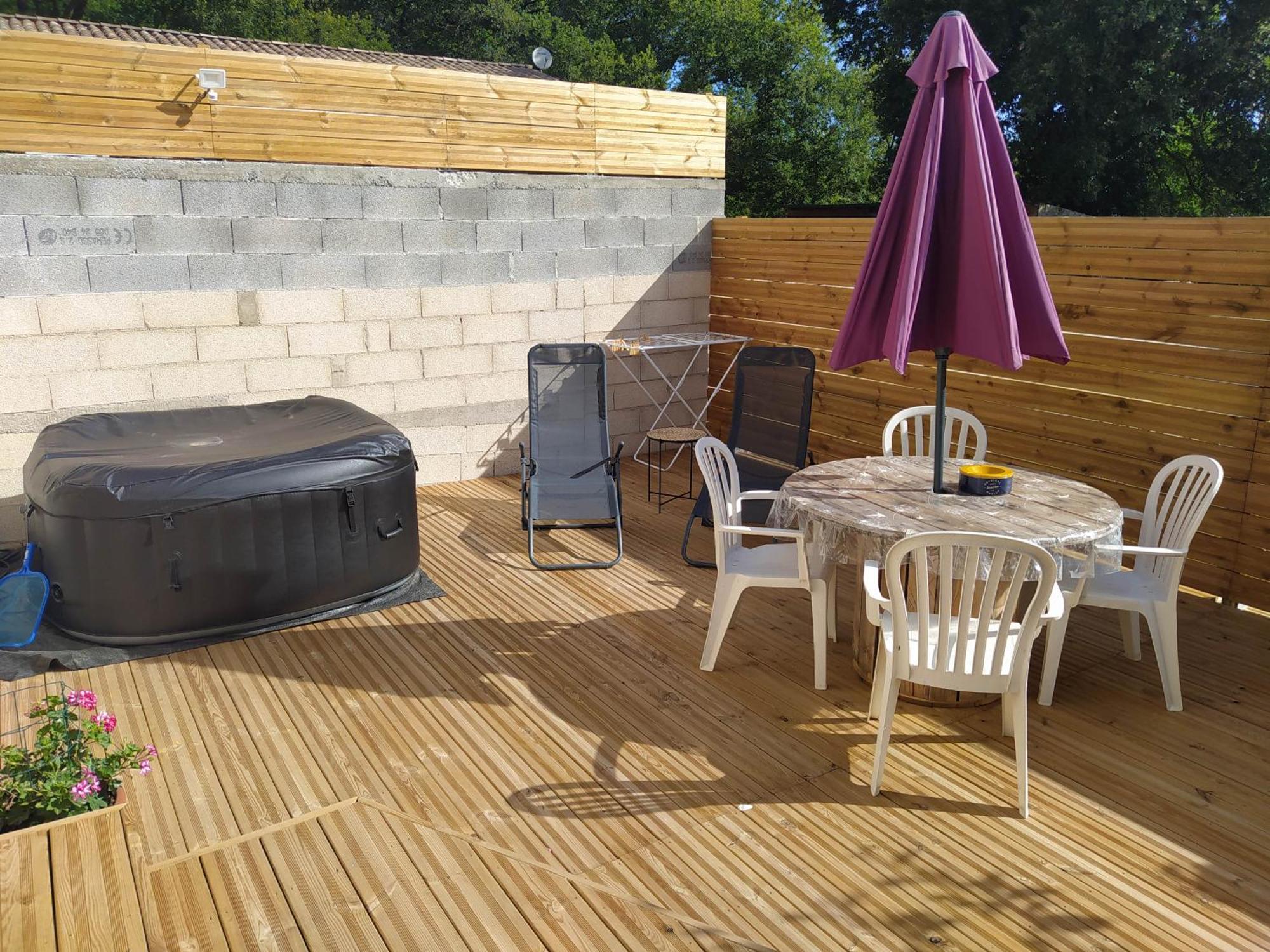 Studio Cosy Avec Terrasse Et Jacuzzi A Disposition De Mai A Aout Rians  Eksteriør bilde